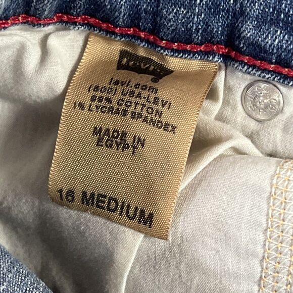 Levis 550 Relaxed Bootcut Jeans Women 16 High Rise Medium Wash Western Casual - Picture 10 of 11